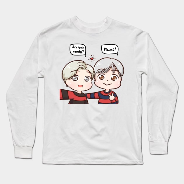 BTS Park Jimin & Kim Namjoon cheese Long Sleeve T-Shirt by Oricca